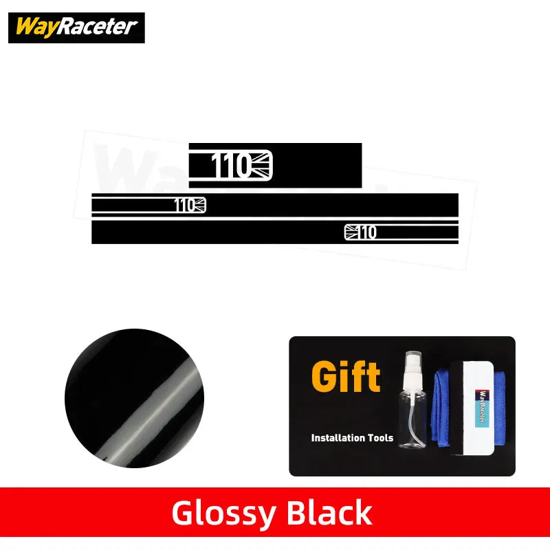 3 Pcs/Set Door Side Stripes Sticker Union Jack Hood Bonnet Decal For Land Rover Defender L663 110 2025 2024 2023 2020 Accessorie