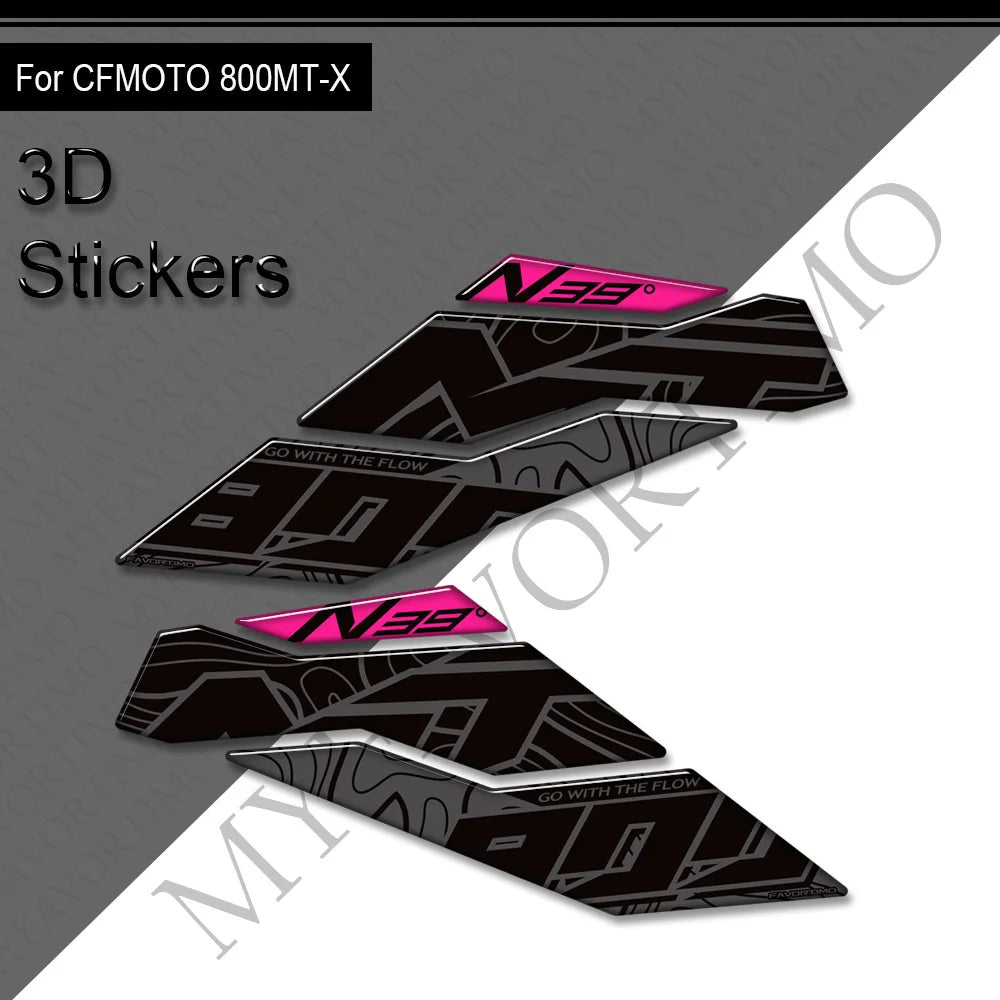 For CFMOTO 800MT-X 800MT 800 MT - X Adventure Bike Motorcycle Body Fairing Protector Tank Knee Pad Stickers Decals Kit 2024 2025