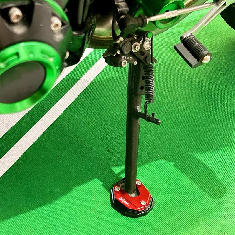 2024 For Kawasaki NINJA NINJA650 Ninja1000sx Ninja 650 1000sx CNC Motorcycle Kickstand Pad Foot Side Stand Extension Pad