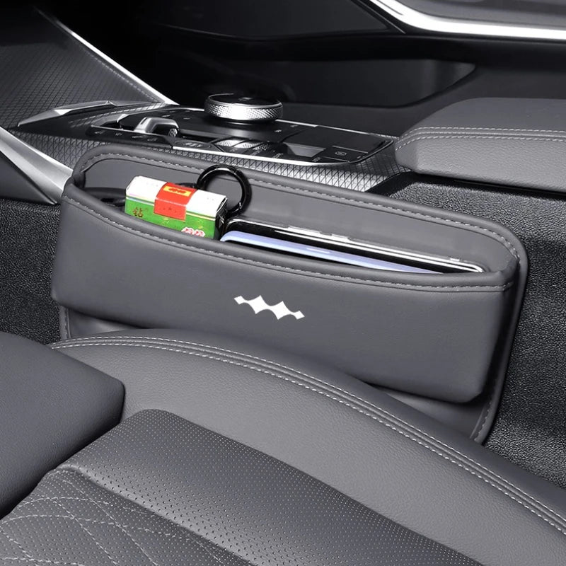 Seat Gap Storage Box for BYD Leopard 5 Leopard 8 Leather Car Seat Gap Pockets Anti-Spill Interior Accessory