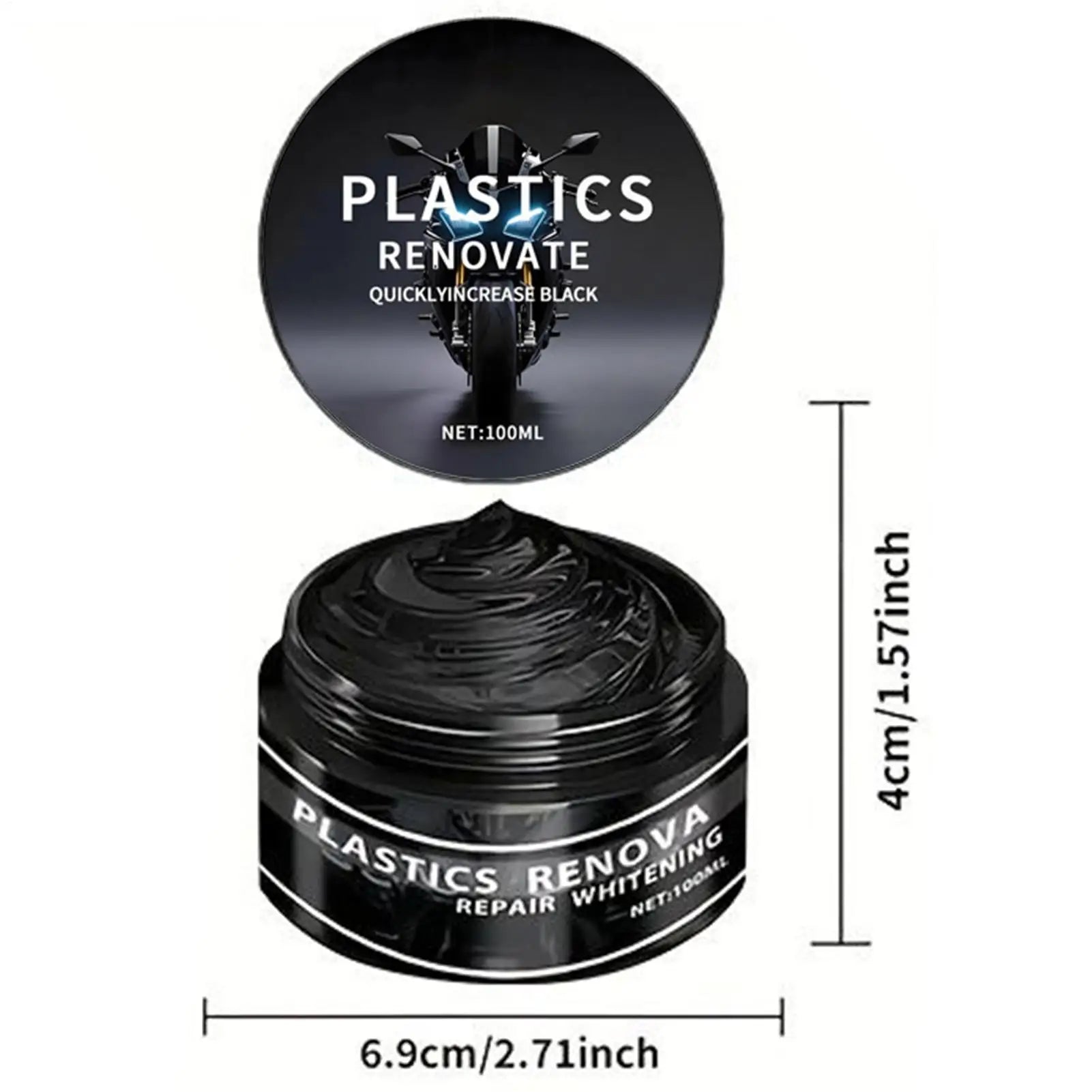 Car Plastic Restorer Auto Interior Panel Renewal Wax Coating Leather Plastic Rubber Repair Auto Reconditioning Cream Care