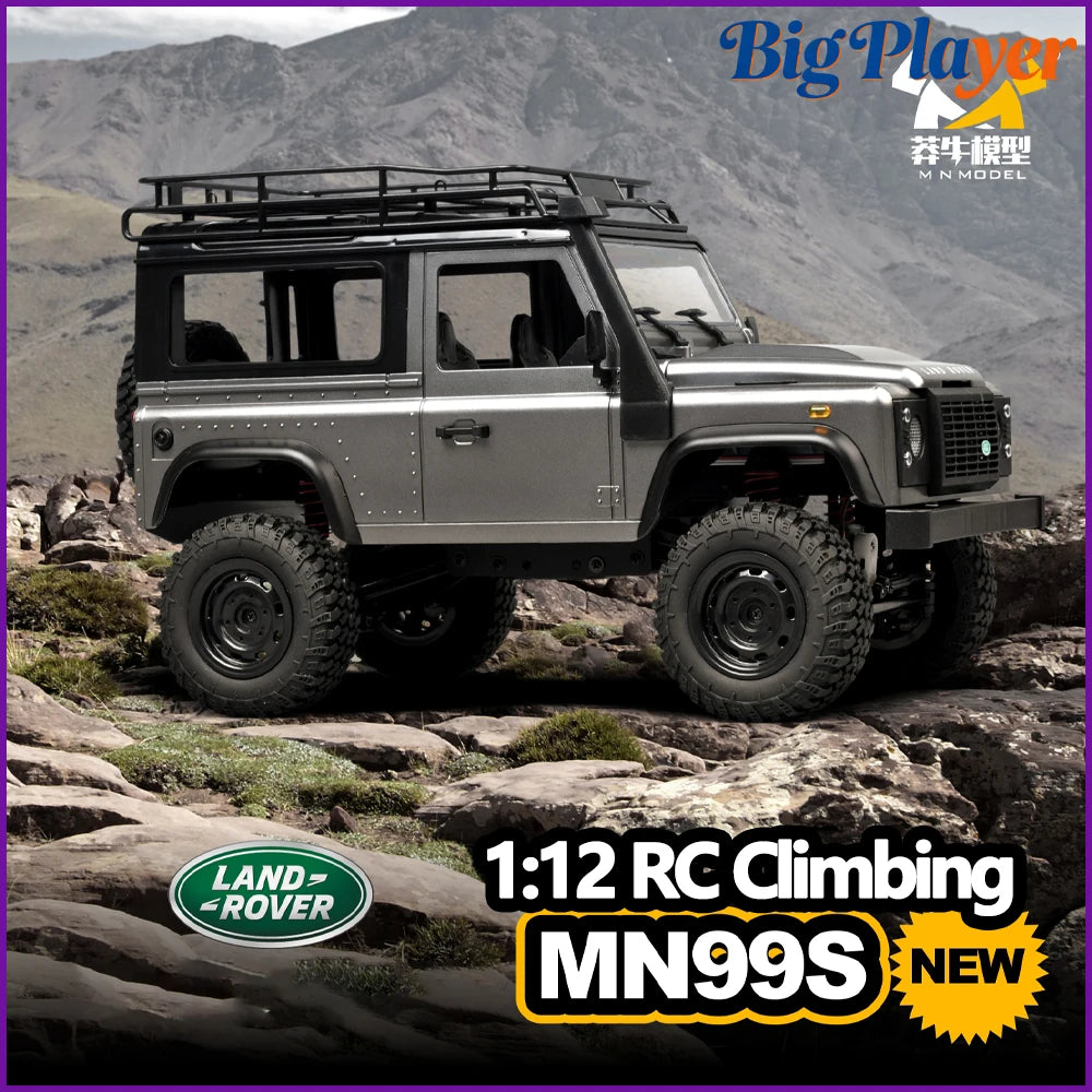 New MN MN99S MN98 1:12 RTR RC Rock Crawler 2.4G 4WD Land Rover Defender Simulated Remote Control Off-Road Truck Toy