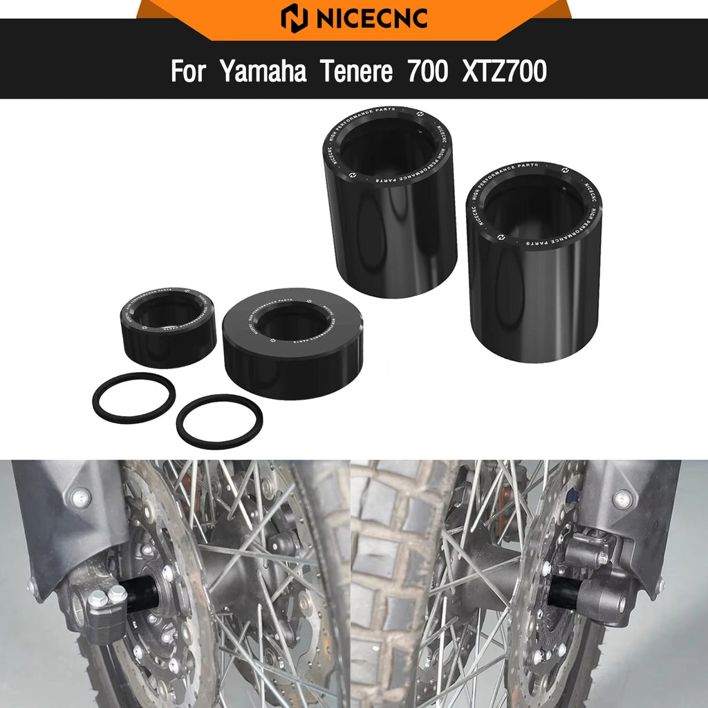 For Yamaha Tenere 700 T700 XTZ700 2019-2024 Front Rear Wheel Spacers Tenere700 T7 Rally Edition 2020-2024 TENERE700 700XTZ