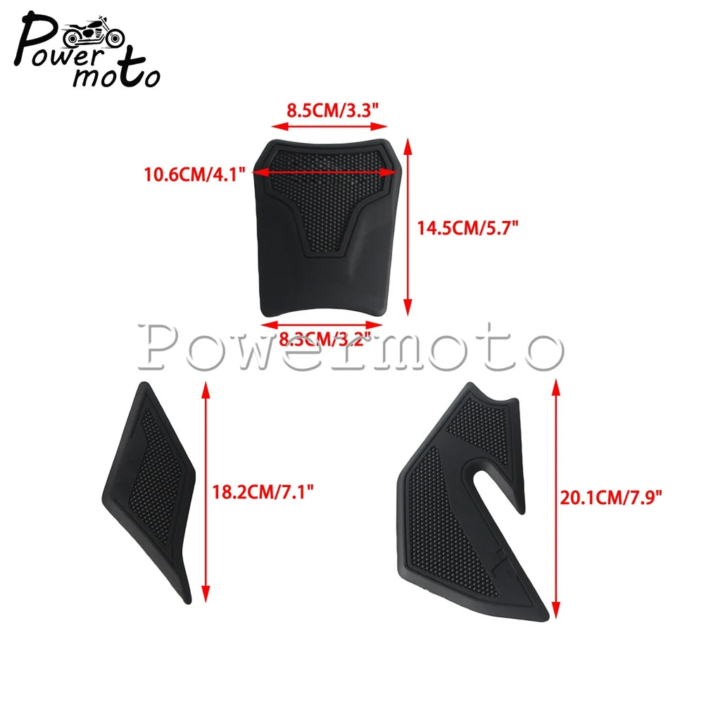 Slip Resistant Fuel Tank Side Grip Pad Rubber Anti Scratch Panel Cover Durable Protective Decal For Yamaha Tenere 700 2025