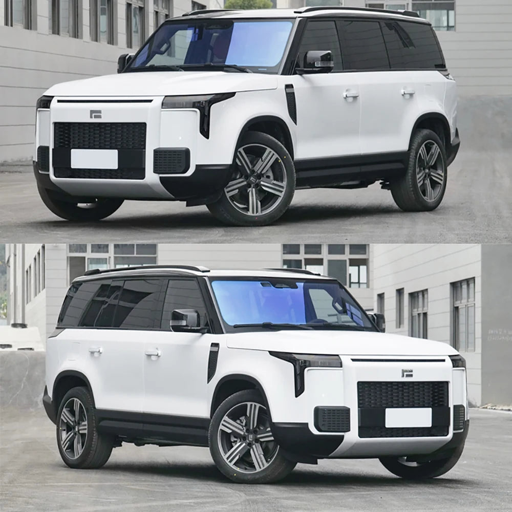 Car Smoked Black Headlight Film Modified TPU Front Headlight Color Protective Film Parts For BAIC JISHI Polestone 01 Rox 01