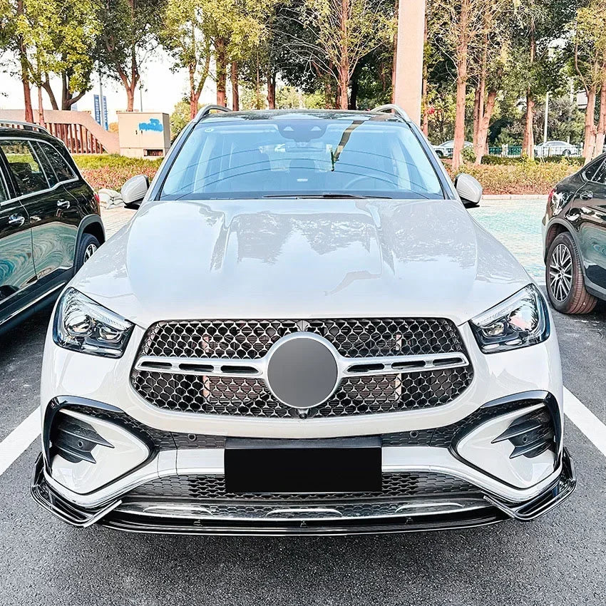Front Bumper Lip for Mercedes-Benz GLE Coupe W167 C167 AMG 2024+ GLE Class Spoiler Blade Lower Diffuser Guard Protector Cover