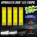 360 3D CSP H7 H11 H1 LED Canbus 6400W 7100000LM Car Headlights H8 H9 HB3 9005 HB4 9006 9012 HIR2 6000K 12V Turbo Lights For Lens