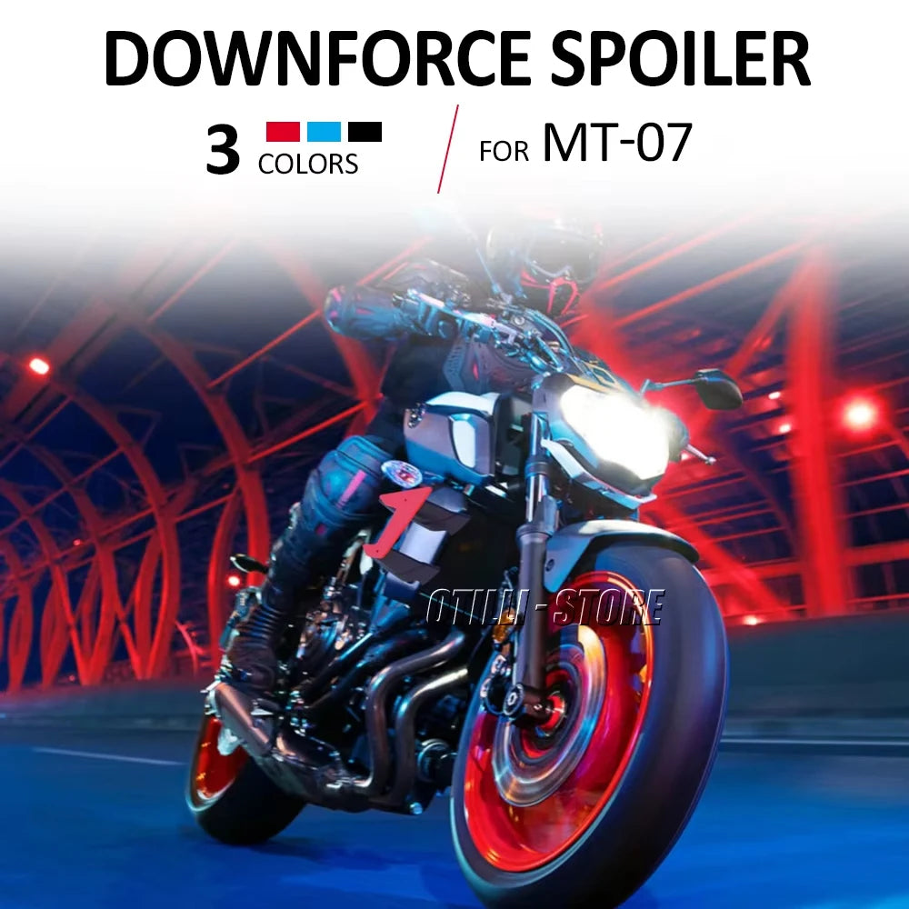 MT-07 2020 Motorcycle Parts Side Downforce Naked Spoilers Fixed Winglet Fairing Wings For Yamaha MT07 MT 07 2018 Blue Red Black
