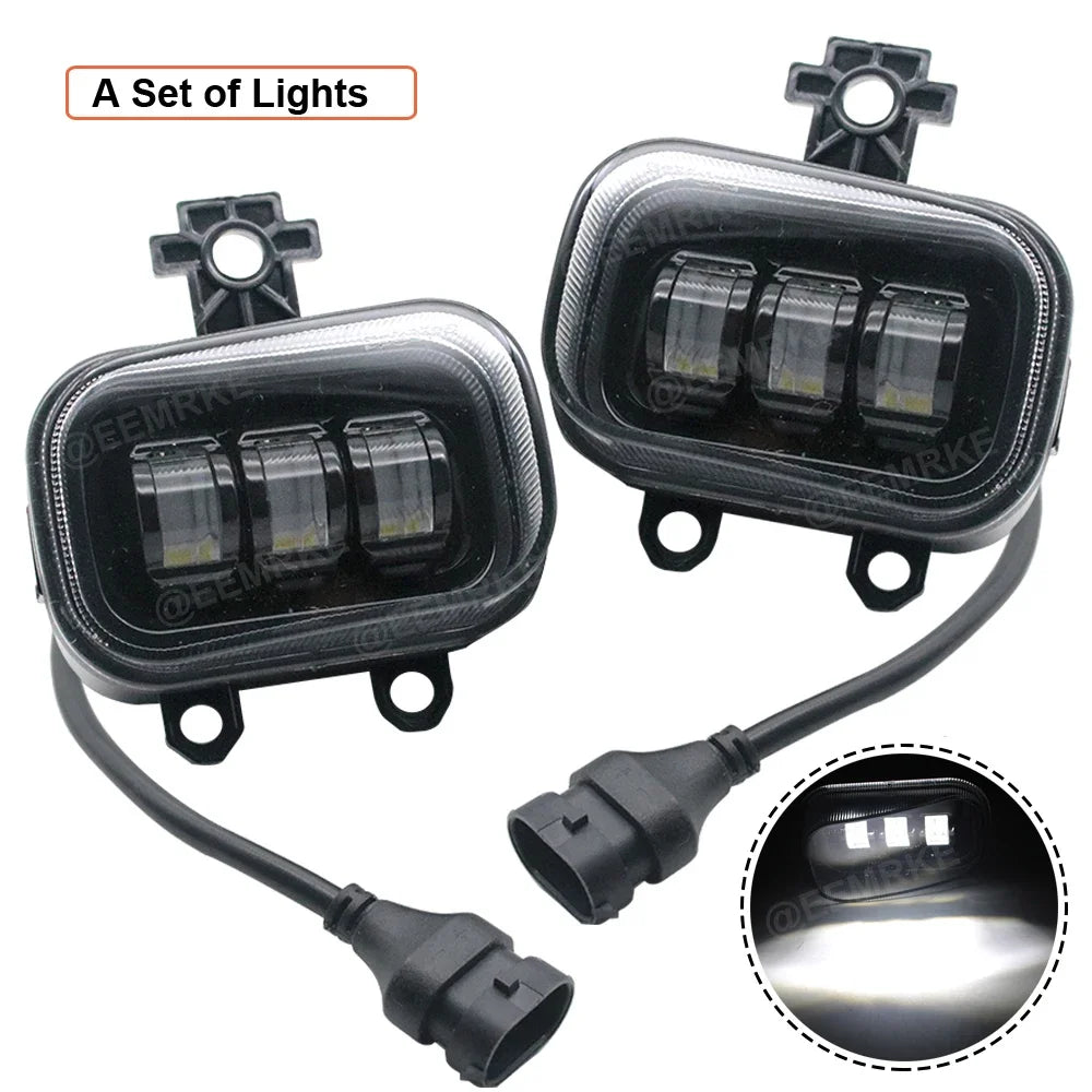 High Power 40W Led Fog Lights for Nissan Juke F16 MK II 2019 2020 2021 2022 2023 Front Head Lamp w/ Lens DRL 12V  White Yellow