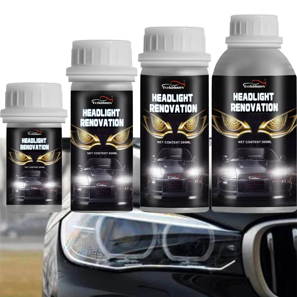 Car Headlights Renovation Polishing Kit Headlight Restoration MotorcycleAutomotive Care Tool 800ML Liquid Polymer Evaporator