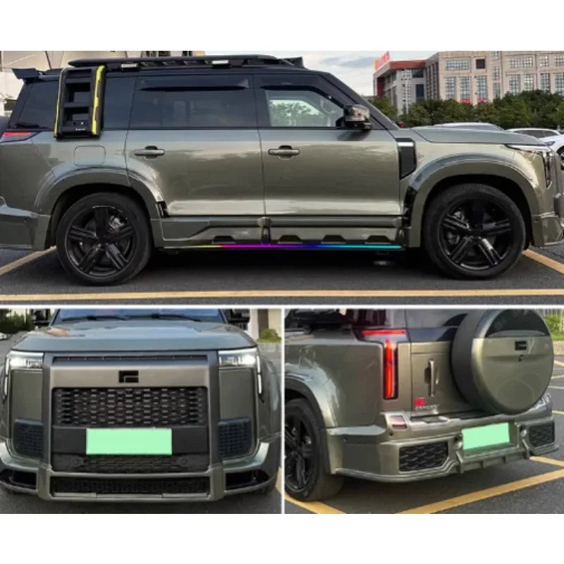 For Rox 01 Modified Bumper Lummann Style Kit Front Lip Door Panel Wheel Arch Wide Body Rear Lip For Rox 01 Car Accessories