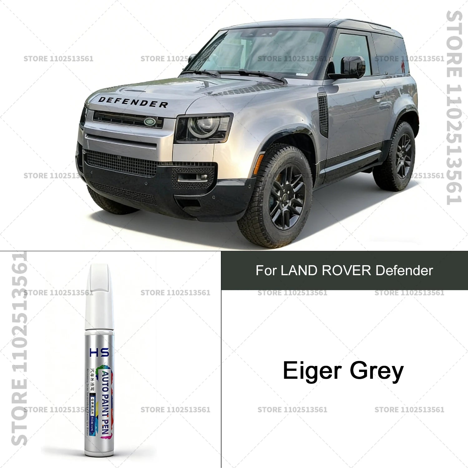 For LAND ROVER Defender Car Paint Repair Pen Paint Scratch Repair Accessories Fuji White Santorini Black Eiger Grey Sedona Red