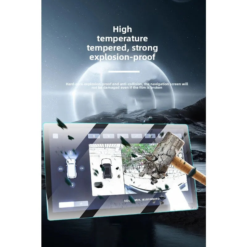 RHD for BYD Sealion 7 Ultra-Clear Anti-Glare Tempered Glass Screen Protector Car Navigation Touch Screen Protective Film