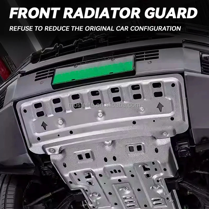 2025 Hot Sale Aluminum Motor Battery Guard Under Bottom Protection Engine Guard Chassis Skid Plate For BYD Leopard 8 Accessories