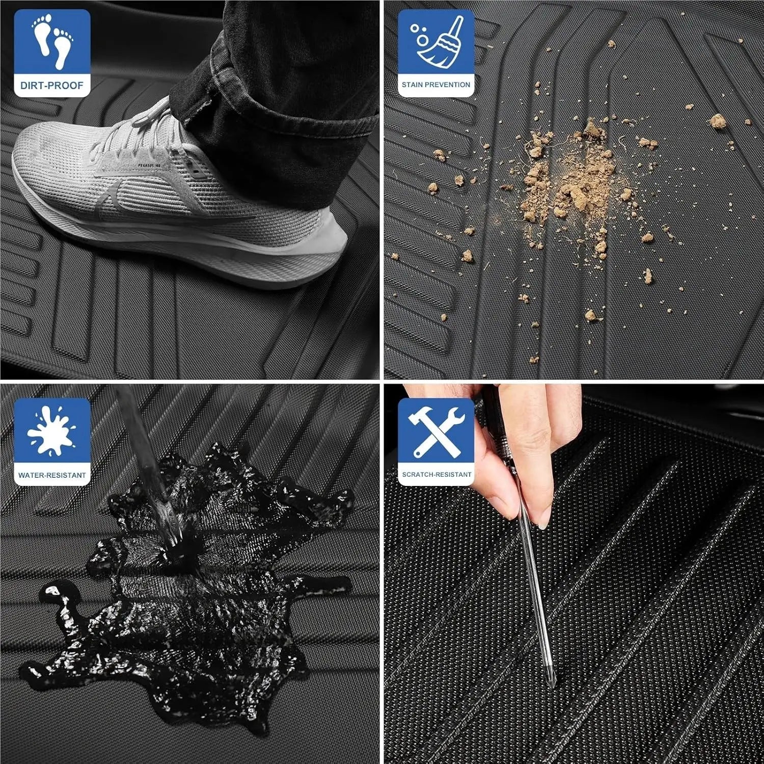 TPE Full Coverage Car Floor Mats Custom Fit BYD Seagull 2023-2026 Waterproof Anti-slip Auto Foot Liners EV Interior Protector