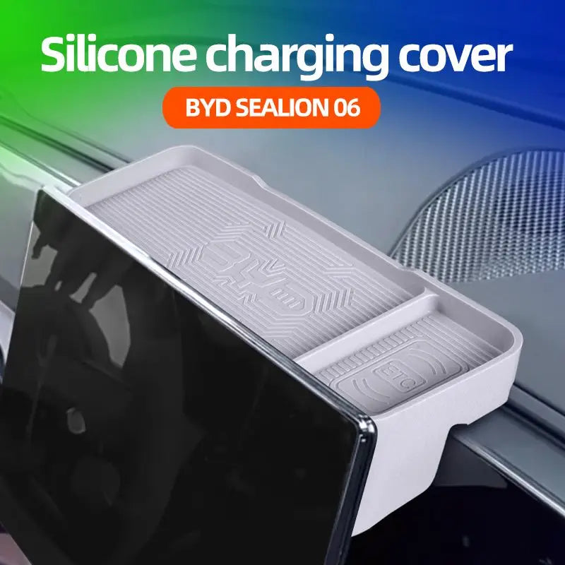 Suitable For Byd Haise 06dmi Center Console Screen Rear Storage Box Ev Dashboard Silicone Storage Box Accessories