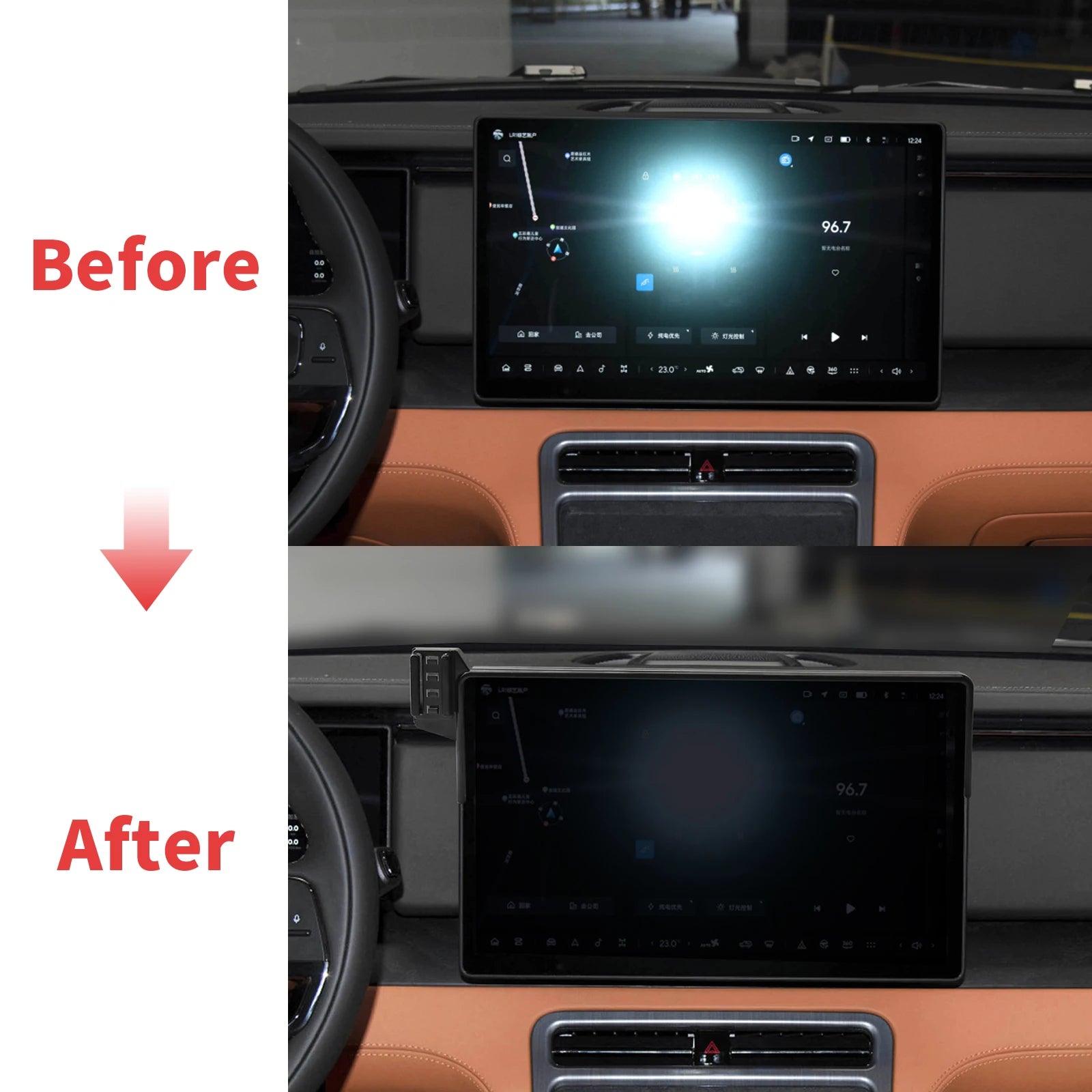Car Mobile Phone Holder for Polestone 01 Rox 01 GPS Bracket Navigation Stand Auto Accessories