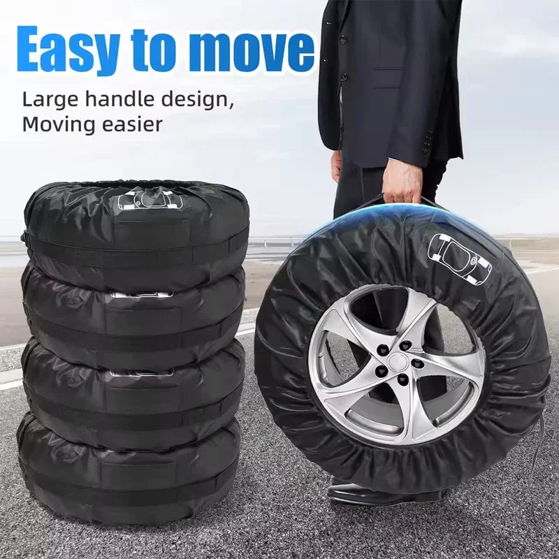 For Toyota Camry Corolla RAV4 Hilux Fortuner Yaris Land Cruiser 4PCS Car Tire Cover Spare Wheel Dustproof Protector