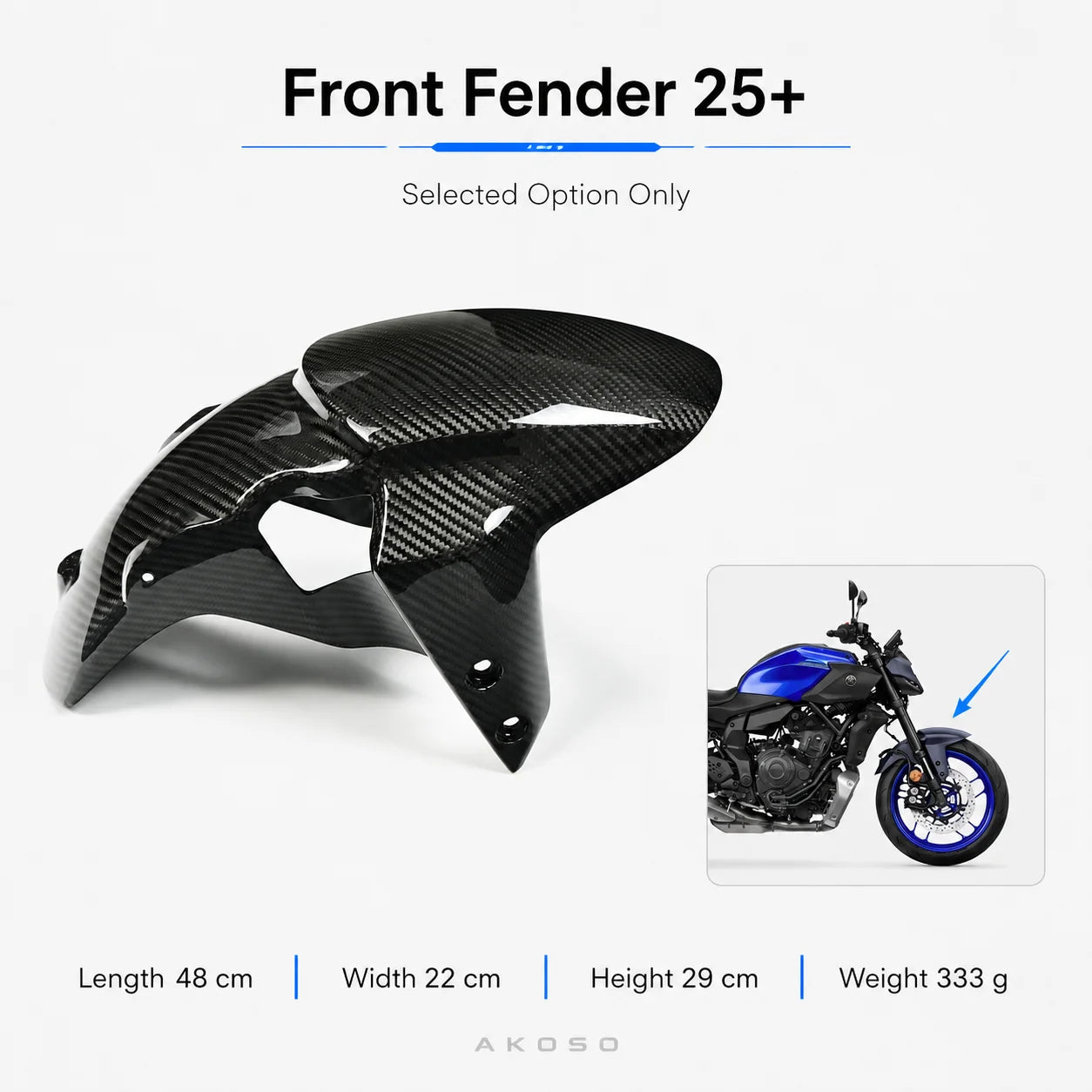 Bodywork Fairing Kit Options Carbon Fiber Fender Panel Cover Set Upgrade for Yamaha MT07 MT-07 2025+ Motorcycle Accessories