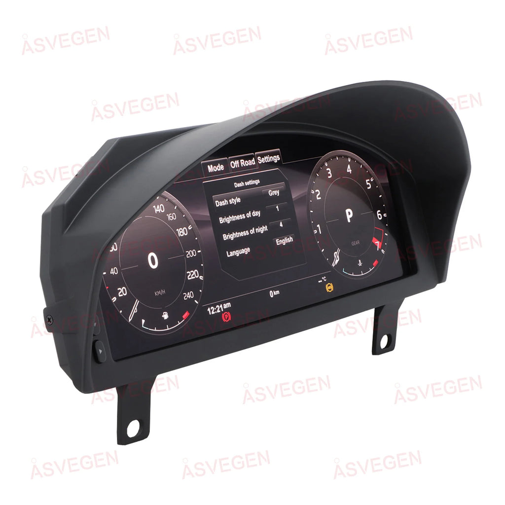 12.3" Digital Instrument Cluster for Land Rover Defender 2012-2016 Full LCD Dashboard Virtual Cockpit Speedometer Retrofit Kit