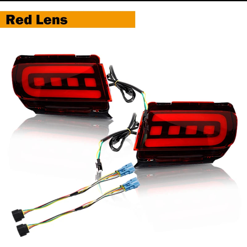لتويوتا لاند كروزر برادو 150 LC150 FJ150 GRJ150 2010 - 2020 مصباح LED عاكس للمصد الخلفي للسيارة مصباح إشارة انعطاف مكابح الذيل