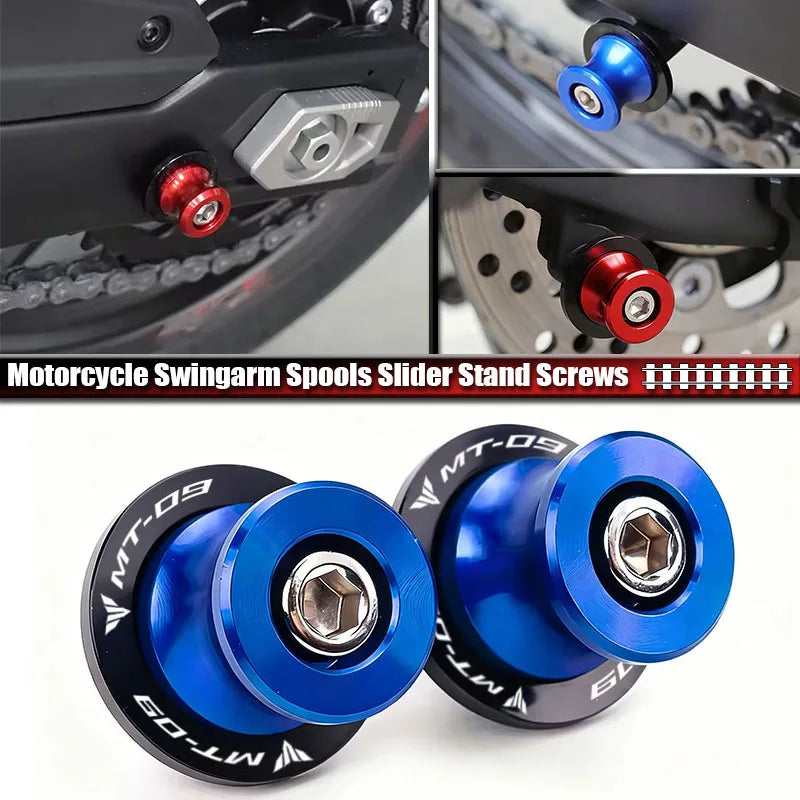 For Yamaha MT07 MT09 MT 07 MT 09 MT-07 MT-09 Swingarm Spools Sliders Stand Screws Swing Arm Motorcycle CNC Aluminum Accessories