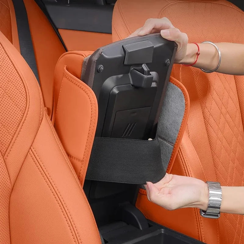Center Console Armrest Booster Pad For BYD Sealion 7 Sea Lion 07 EV 2024 2025 Armrest Pad Interior Modified Storage Tissue Boxe