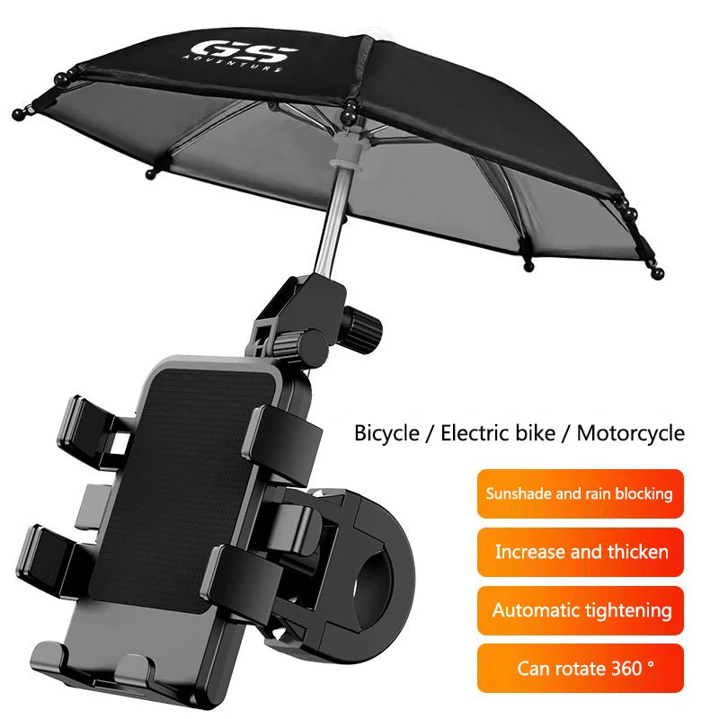 360° Rotatable Motorcycle Umbrella Phone Holder For Bicycle Moto for BMW GS LC R1200GS R1250GS R 1250 1200 F650GS F800GS F850GS