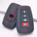 Silicone Remote Car Key Case Cover for Toyota CHR Camry Corolla RAV4 Highlander C-HR Prius Land Cruiser Prado Shell Accessories