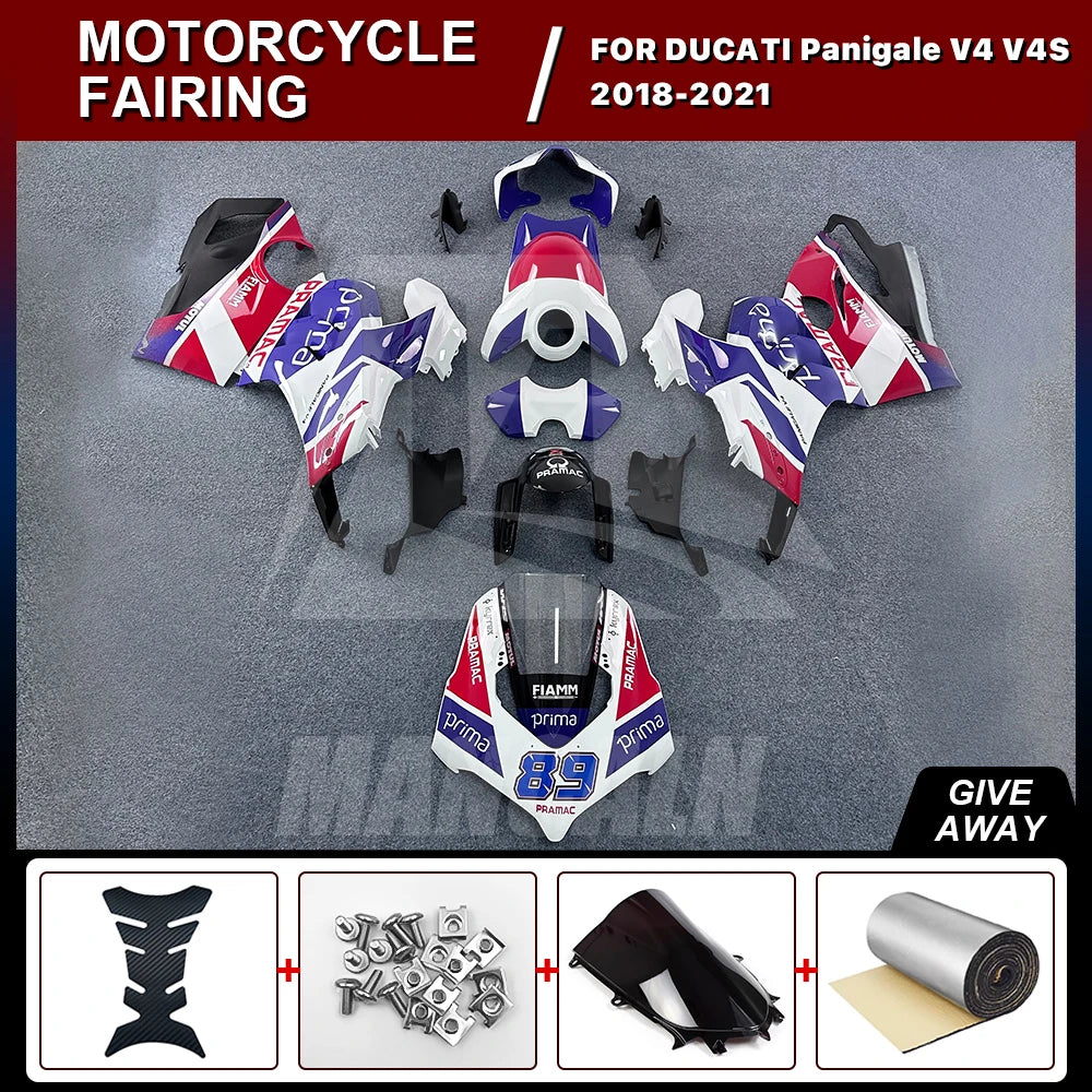 New style Motorcycle fairings kit GP full Injection for DUCATI Panigale V4 V4S V4R 2018-2021 High Quality ABS Body Kit with wing