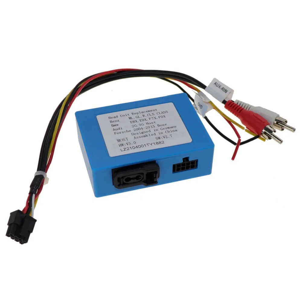 For BMW e8x e9x e7x e0x fiber recorder car aux optical fiber decider most box Mercedes ML GL r CLS class Porsche Audi 2g 3G