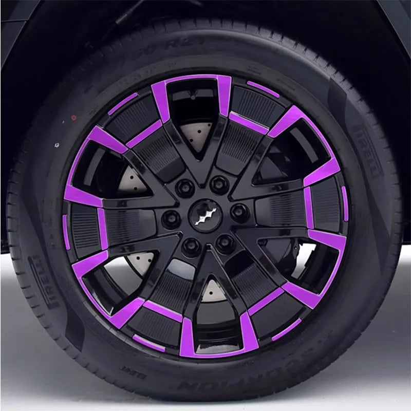 21-inch Wheel Sticker for BYD Leopard 8 Matte Black Wheel Wrap with Scratch Protection Accessory
