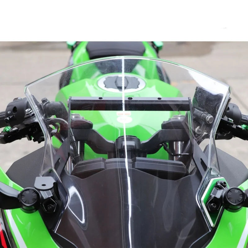 Modified Windshield Mount Phone Navigation Extending Rod Dash Cam Horizontal Bar Extension Bracket for Kawasaki Ninja 400 M5