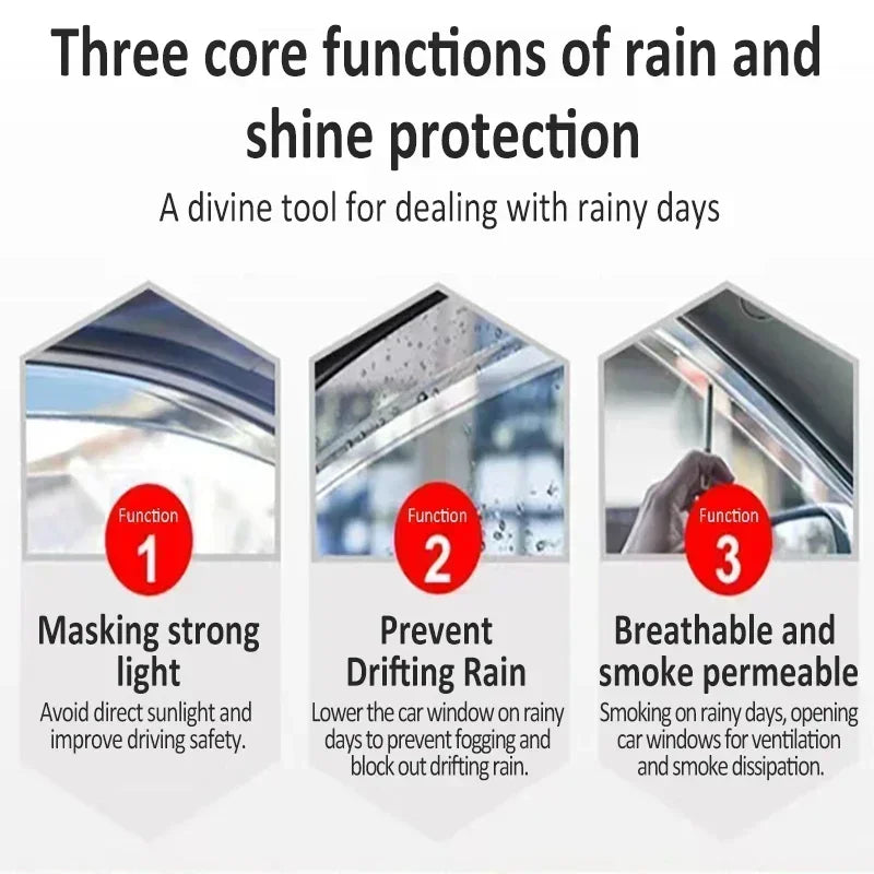 4pcs Car Window Visors For Polar Stone 01 Polarstone 01 ROX 2023 2024 2025 2026 2027 Waterproof Rain Guard Deflector Accessories