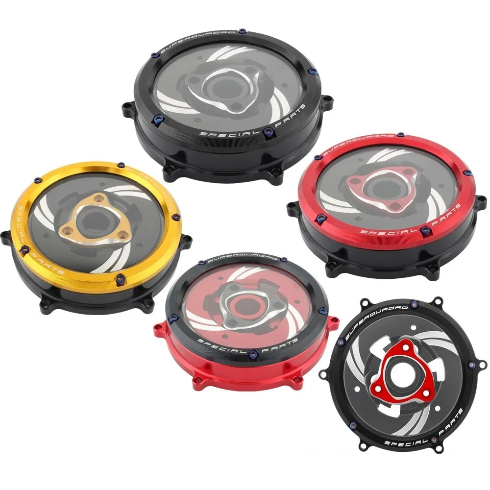 Motorcycle Clarity Derby Engine Clutch Cover Timer Protector Timing Crank Case Stator Cap For Ducati Panigale959 1299 1199 12-19