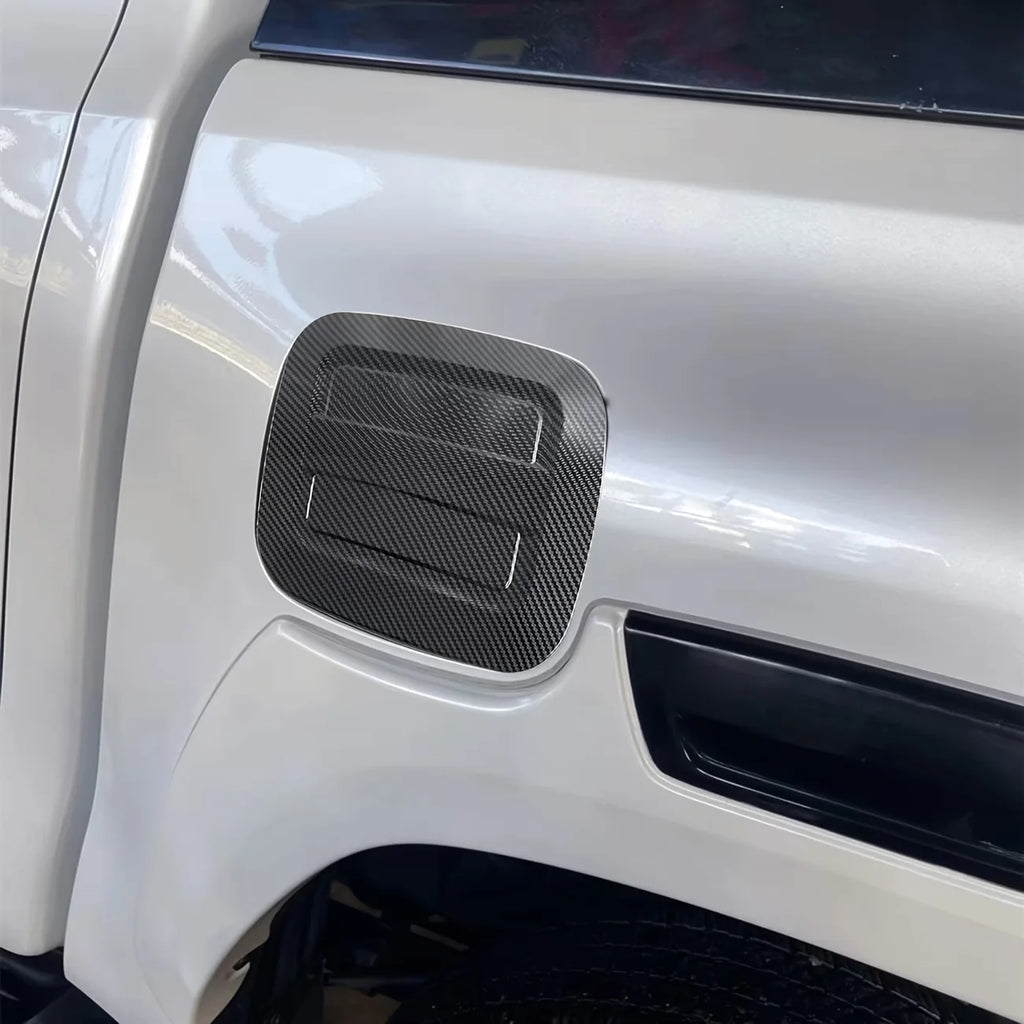 Car Accessories Fit for Toyota Hilux 2018 2019 2020 2021 2022 2023 2024 Carbon Style Fuel Filler Tank Cover Oil Fuel Tank Cap Co