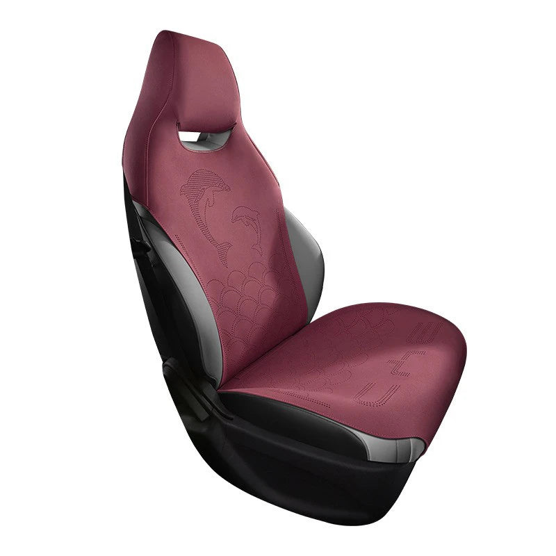 Custom Car Seat Covers For BYD Dolphin 2021 2022 2023 byd Suede leather Car Seat Protective Cover Auto Interior Accessories