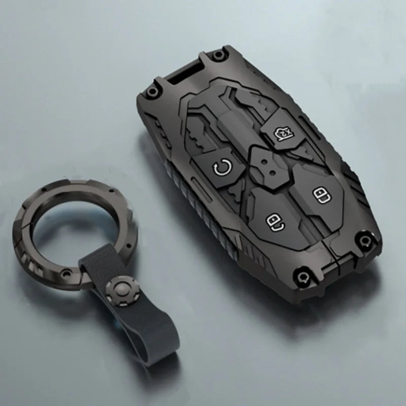 Key Case Cover For BYD Leopard 3 5 7 8 Ti3 Ti7 DENZA B5 B8 Remote Holder Keychain Accessories