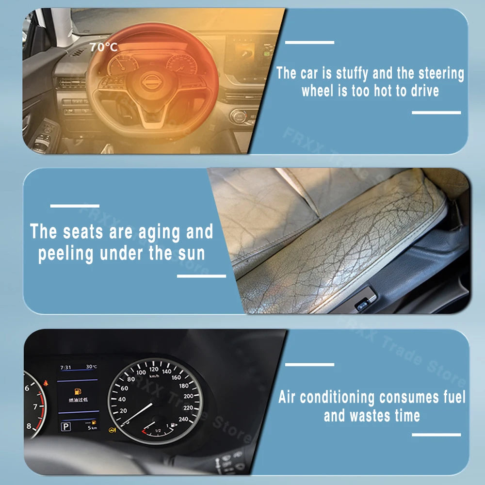 For Nissan Qashqai Rogue Sport J11 2013~2020 Car Sun Visor MK2 Front Windshield Sunshade Heat Insulation Summer Auto Accessories