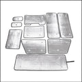 For Land Rover Defender 110 2004-2018 10Pcs Complete Window Sun Shade Kit Aluminium Foil UV Protection Full Set