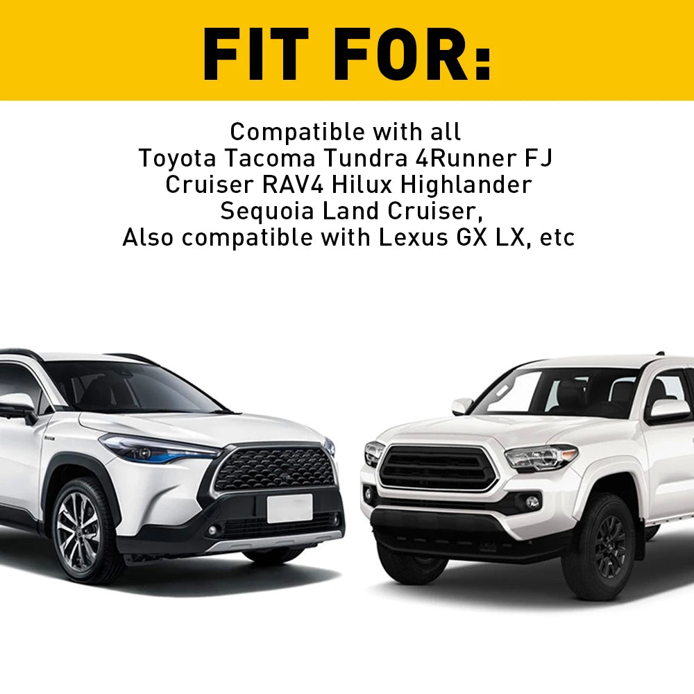 Fit For Toyota Tacoma Tundra 4Runner RAV4 Hilux Highlander Sequoia Land Cruiser Car Accessories Four-Wave Stripe Decal Sticker