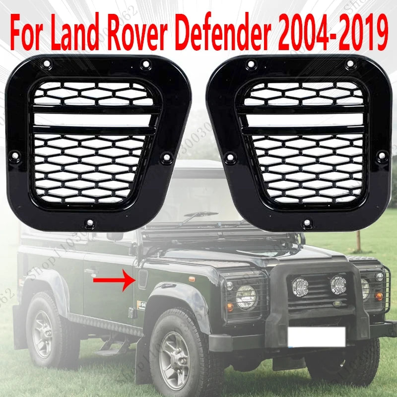 Air Intake Vent For Land Rover Defender 2004 2005 2006 2007-2019 Car Exterior Side Fender Vent Hood Side Air Vent