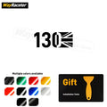 1 Piece Matte Black Trunk Sticker Side Fender Reflective Sticker Decal  For Land Rover Defender 90 110 130 Union Jack Accessorie