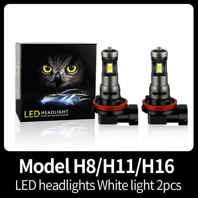 2PCS CANbus H11 LED Headlight Bulb 70W 12000LM High Low Foglight For NISSAN QASHQAI 2 (J11) 2017-2023 2018 2019 2020 2021 2022