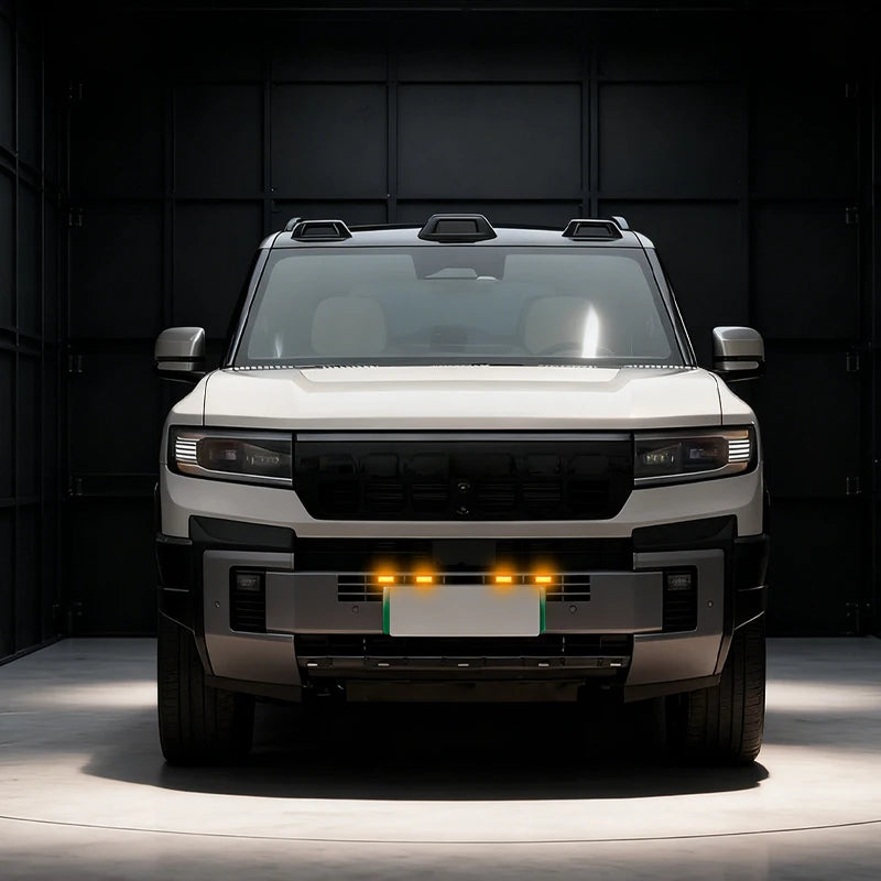 18LED Front Grille Light FOR BYD LEOPARD 8 DENZA B8 Car Daytime Running Light Wheel Eyebrow Lamp For Pickup Offroad 12V