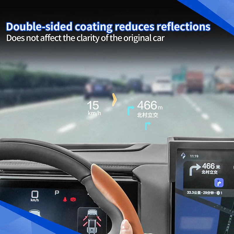 HUD Display Cover Silicone For BYD Leopard 8 Denza B8 2024+ HUD Screen Protector Cover Interior Upgrade Car Accessories