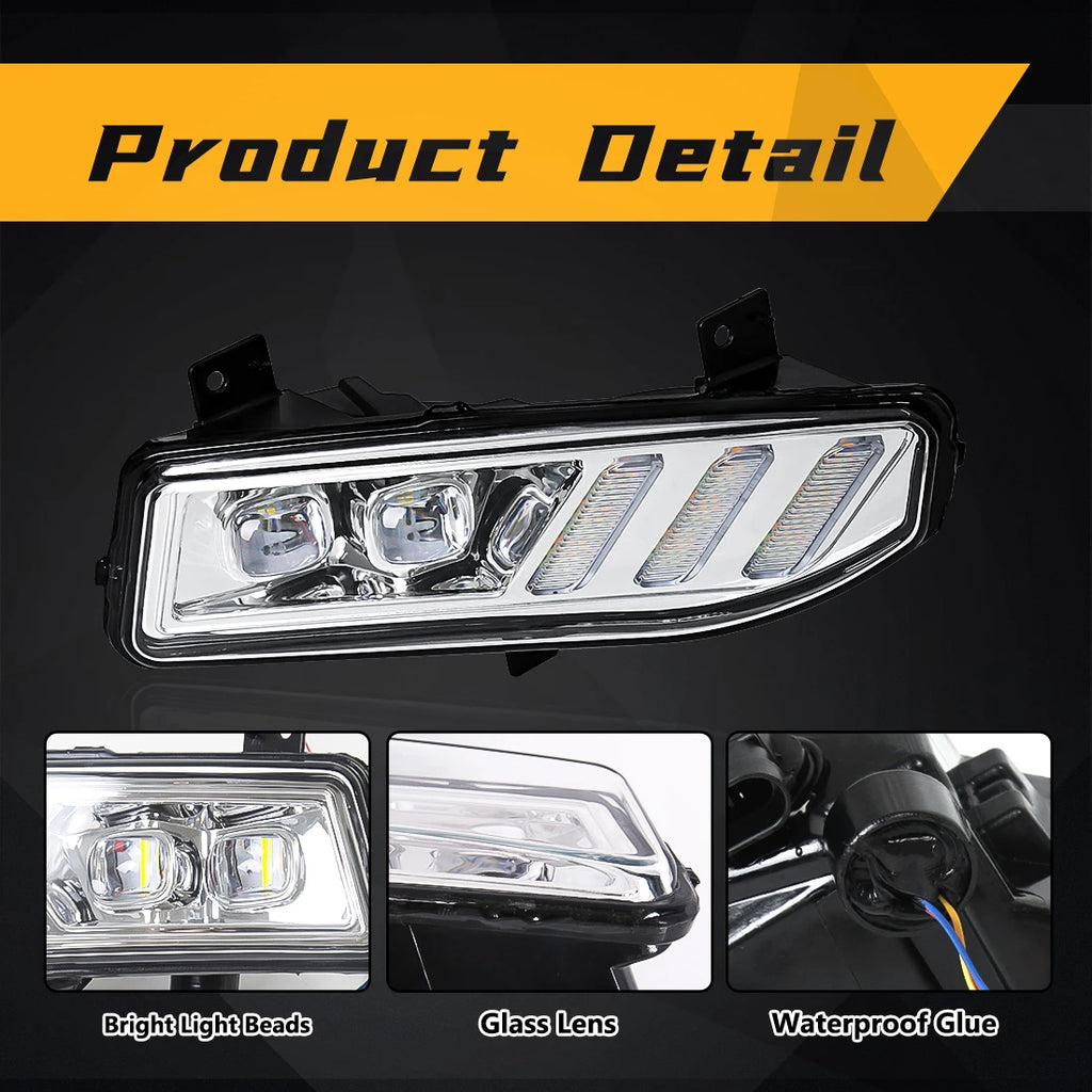 LED Fog lamp Daytime Running Light DRL For Nissan Sentra 2020 Xtrail Rogue Kicks 2017 2018 2019 2020 Qashqai 2019 2020 Headlight