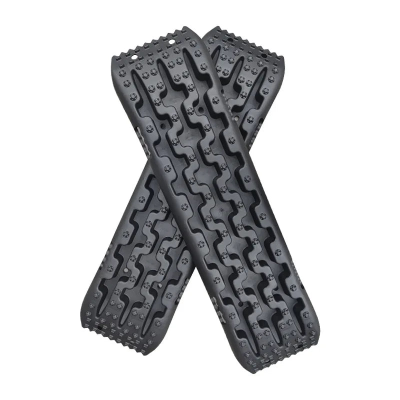 4X4 Recovery Traction Mats Recovery Traction Tracks Boards with Jack Lift Base for Off-Road Truck, Cars, Sand, Snow, Mud