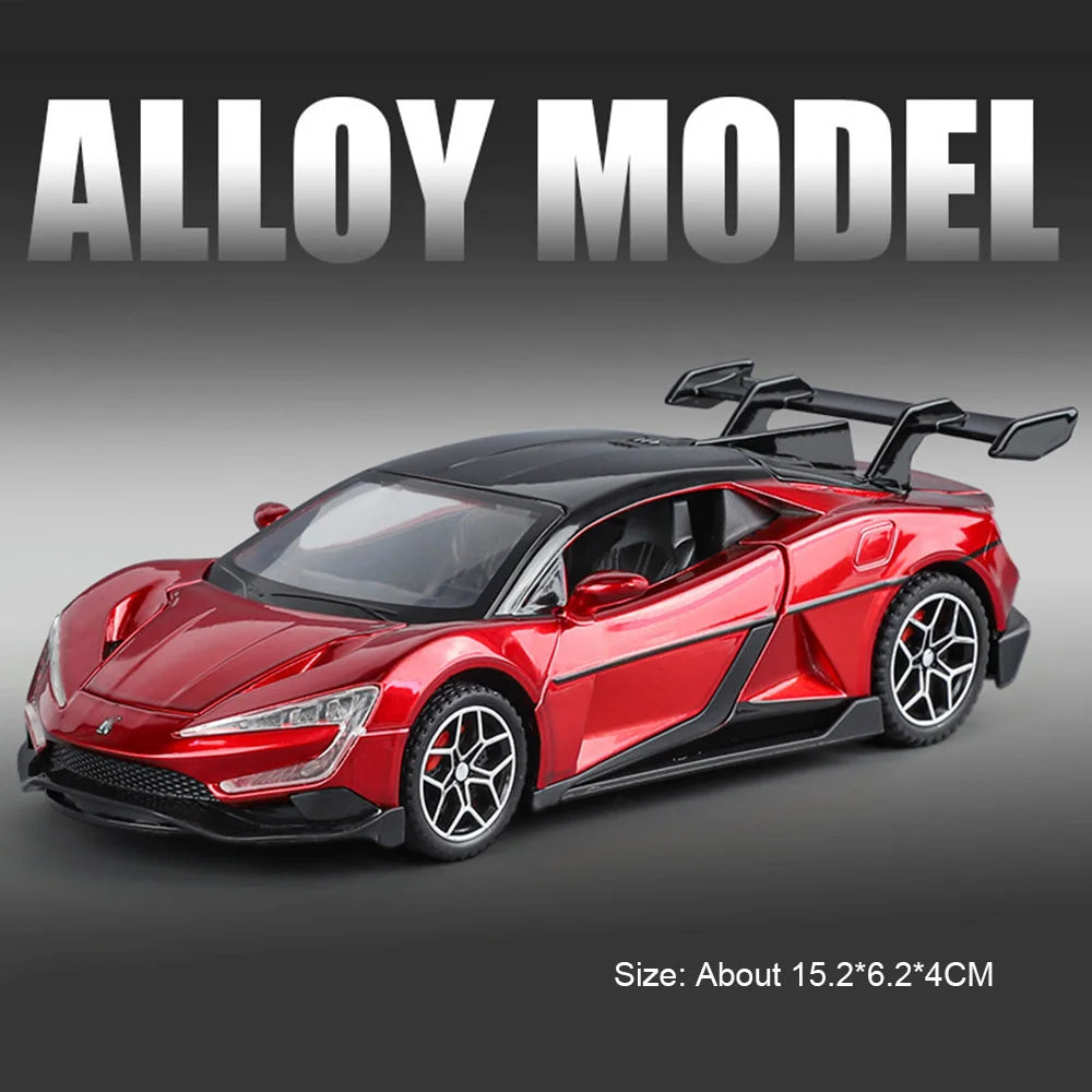 1:32 BYD Leopard 8 Yangwang U9 Diecast Alloy Model Toys Car Doors Can Be Opened Rear Wheel Return Force Vehice Fashion Ornaments