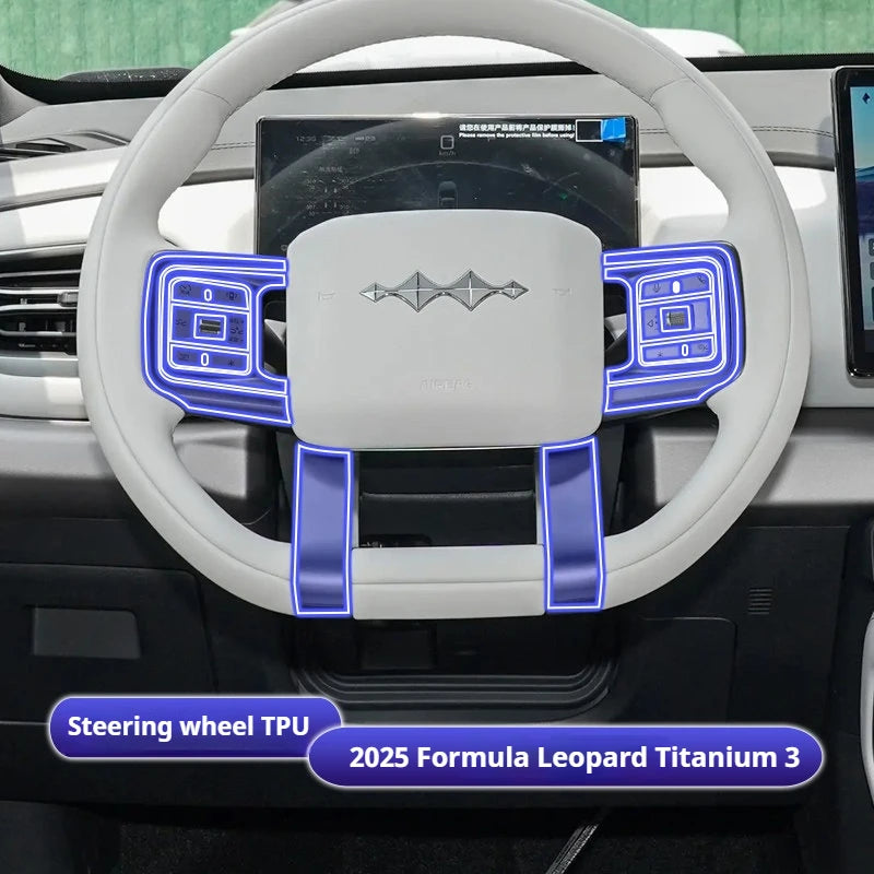 For BYD Formula Leopard 5 8 Car Interior Protection Film TPU Center Console Anti-Scratch Film Car Interior Stickers